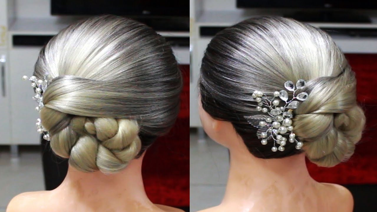 Easy Twisted Low Bun Hairstyles Youtube