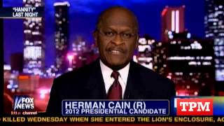 Hannity Impressed With Herman Cain's Nancy Pelosi Impression