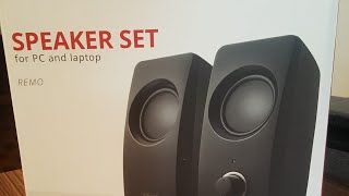 Trust Remo speakers unboxing and logitech camera (quick unedited)