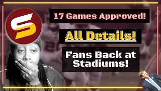 17 Game Regular Season Approved by NFL! All Details! New Game Matchups! Dates! Fans at ALL StadiumS!