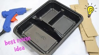 Best Reuse Idea With Plastic Food Container| How To Recycle Container Box