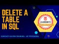 #shorts How to delete a table. #learnomate technologies