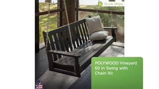 Buy Polywood Porch Swings at Polywood Furniture | 877-876-5996