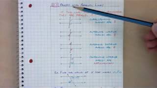 Math 1: 10.3: Proofs with Parallel Lines