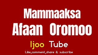 Mammaaksa Afaan Oromoo On Ijoo Tube 2023