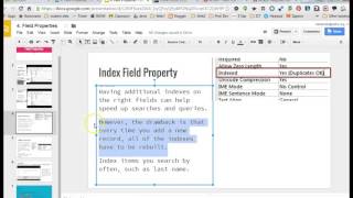 Access - Indexed Items