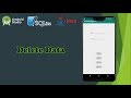 Android Studio SQLite Tutorial Delete Data from Database | Java