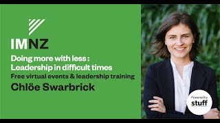 Chlöe Swarbrick: IMNZ's Virtual Summit Leadership Series