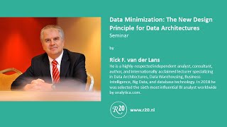 Seminar: Data Minimization: The New Design Principle for Data Architectures.