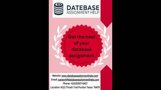 Get the best of your database assignment