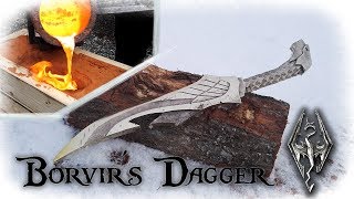 Casting a Aluminum Bronze Dagger From The Game Skyrim (Borvir´s Dagger)