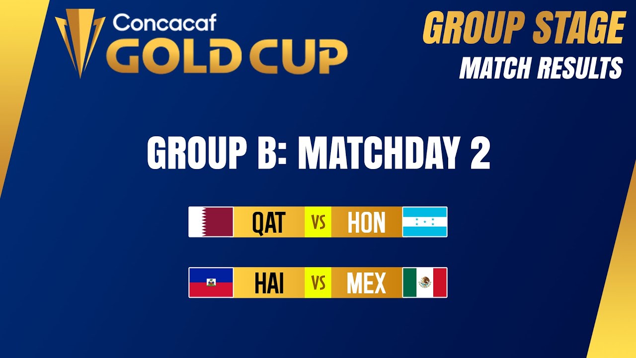 Group B: Matchday 2 | CONCACAF Gold Cup 2023. - YouTube