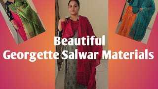 💕 Beautiful Georgette Salwar Materials|9937636698#georgette #salwarmaterials #trending#viral#ajrahk