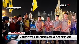 Mahasiswa dan Kepolisian Gelar Doa Bersama untuk Kendari