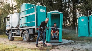 Dixi's leegslurpen bij Defensie met MEGA enthousiaste chauffeur! 😂