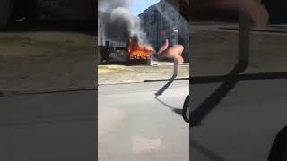 Сильный пожар в Днепре на ж/м Фрунзенском