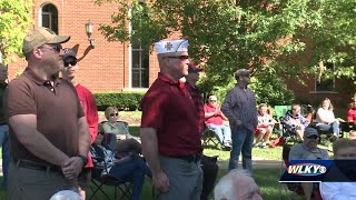 Large crowd welcomes back Oldham County Memorial Day service after COVID-19 cancellation