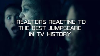 Reactors reacting to The Haunting of Hill House jumpscare scene (compilation)