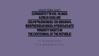 Minority Rights in the Centennial of the Republic Conference - 18 November