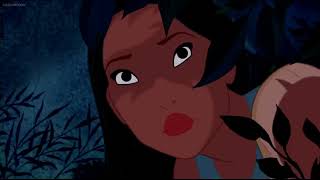 Pocahontas (1995) Meeko and Pocahontas saw John Smith