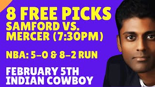 Wednesday College Basketball Picks Predictions,  Wednesday NBA Picks Bets 01/24/2025 Indian Cowboy