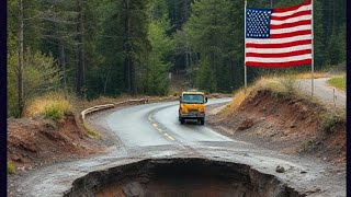 NJ RT. 80 LIVE AFTERNOON SINKHOLE TRAFFIC 3/24/2025 #sinkhole #roadsafety #dangerous #newjersey #nj