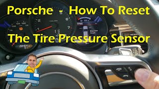 How to reset the Tire pressure Sensor in a Porsche, get rid of the yellow warning light