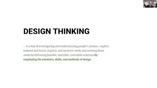 Design Thinking Learning Webinar