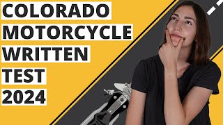Colorado DMV Motorcycle Written Test 2024 (60 Questions with Explained Answers)