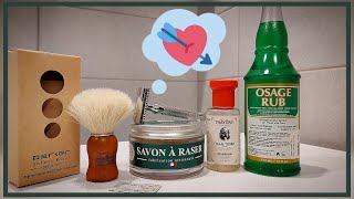 💈Martin de Candre Vetiver Shaving Soap, Osage Rub Aftershave Toner, Parker 91R Safety Razor 💈