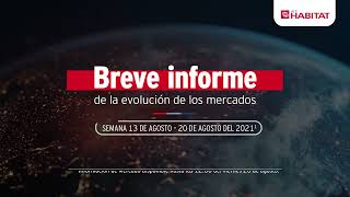 Breve informe de la Evolución de los Mercados del 13 al 20 de agosto