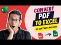 Import Data from PDF to Excel Tables Using Power Query (Quick and Easy)