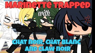 If Marinette Trapped With Chat Blanc, Claw Noir, Chat Noir || GachaSkits || Miraculous Ladybug