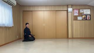 Muso Jikiden Eishin Ryu Iaido Shoden Seizanobu Tukikage 古流居合 無双直伝英信流居合道　初伝　正座の部　月影