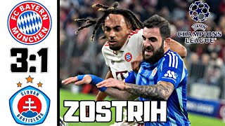 BAYERN MNÍCHOV vs SLOVAN BRATISLAVA | 3:1 | ZOSTRIH | LIGA MAJSTROV 2024/25 | POSLEDNÝ ZÁPAS SLOVANU