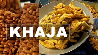 Street food  Khaja Making street sweet food of Mayapur Khaja Recipe