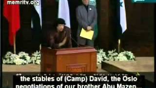 Gaddafi Speech at Arab League Meeting, March 2008 - We all distrust each other