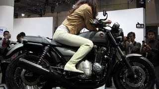 東京モーターショー2013【キャンギャル動画】ホンダのバイクにまたがるいい女！美脚美人コンパニオンにうっとり　 across bike Campaign Girl [Video] Honda