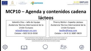 SENPRENDE - EuroEmpleo. Capacitación de cadena de Lácteos, 240920