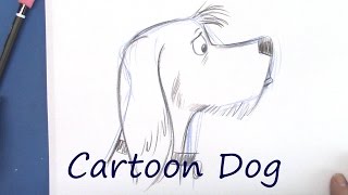 How to Draw a Cartoon Animal for Beginners (Dog)