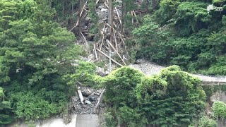 「全部流された」興津川のアユ釣りピンチ　山間部では斜面崩落で通行止めも【台風2号・静岡記録的豪雨】