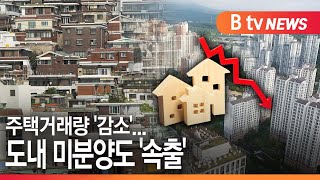 [경기]주택거래량 '감소'...도내 미분양도 '속출'