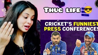 Cricket's Top 10 Funniest Press Conferences | MS Dhoni | Virat Kohli | Rohit Sharma | Reaction