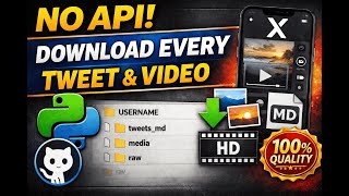 Archive Any Twitter/X Account (No API) Using Python #TwitterArchive #PythonTutorial #NoAPI