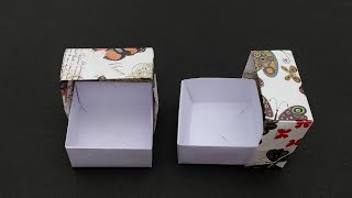 How to make origami Paper GIFT BOX [amazing origami SURPRISE box, origami VALENTINE's DAY]