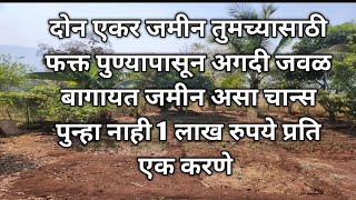 दोन एकर जमीन फक्त एक लाख रुपये प्रति एकर करणे #agriculturelandforsale #agriculturalland #agric