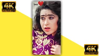 90s Song two hearts 4k Full Screen WhatsApp Status   Old Hindi notes Song   Old Bollywood kissing he