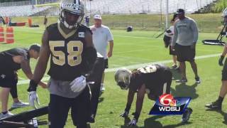 Training camp: Brees talks contract