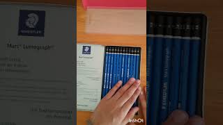 Staedtler Lumograph Graphite pencils #unboxing #shorts