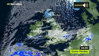 Sunday afternoon UK forecast 12/04/20